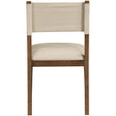  Meridian Avon Beige Linen Textured Performance Fabric Upholstered Dining Side Chair IMAGE 5