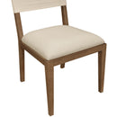  Meridian Avon Beige Linen Textured Performance Fabric Upholstered Dining Side Chair IMAGE 7