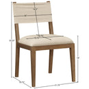  Meridian Avon Beige Linen Textured Performance Fabric Upholstered Dining Side Chair IMAGE 9