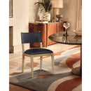  Meridian Avon Black Vegan Leather Dining Side Chair IMAGE 2