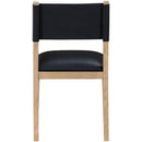  Meridian Avon Black Vegan Leather Dining Side Chair IMAGE 5