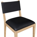  Meridian Avon Black Vegan Leather Dining Side Chair IMAGE 6