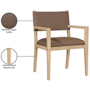  Meridian Avon Brown Vegan Leather Dining Arm Chair IMAGE 9