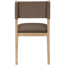 Meridian Avon Brown Vegan Leather Dining Side Chair IMAGE 5