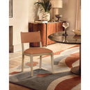  Meridian Avon Cognac Vegan Leather Dining Side Chair IMAGE 2