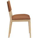  Meridian Avon Cognac Vegan Leather Dining Side Chair IMAGE 4