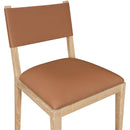  Meridian Avon Cognac Vegan Leather Dining Side Chair IMAGE 6