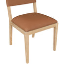  Meridian Avon Cognac Vegan Leather Dining Side Chair IMAGE 7