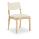  Meridian Avon Cream Vegan Leather Dining Side Chair IMAGE 1