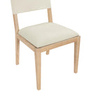  Meridian Avon Cream Vegan Leather Dining Side Chair IMAGE 7