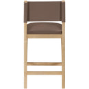  Meridian Avon Brown Vegan Leather Counter Stool IMAGE 5