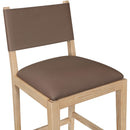  Meridian Avon Brown Vegan Leather Counter Stool IMAGE 6