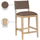  Meridian Avon Brown Vegan Leather Counter Stool IMAGE 9