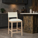  Meridian Avon Cream Vegan Leather Counter Stool IMAGE 2