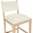  Meridian Avon Cream Vegan Leather Counter Stool IMAGE 5