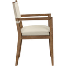  Meridian Avon Beige Vegan Leather Dining Arm Chair IMAGE 4