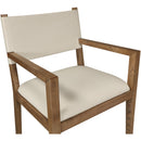  Meridian Avon Beige Vegan Leather Dining Arm Chair IMAGE 6