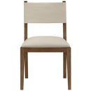  Meridian Avon Beige Vegan Leather Dining Side Chair IMAGE 3