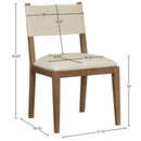  Meridian Avon Beige Vegan Leather Dining Side Chair IMAGE 8