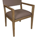  Meridian Avon Brown Vegan Leather Dining Arm Chair IMAGE 6