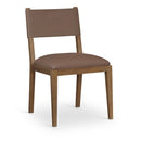  Meridian Avon Brown Vegan Leather Dining Side Chair IMAGE 1