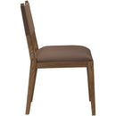  Meridian Avon Brown Vegan Leather Dining Side Chair IMAGE 3