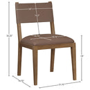  Meridian Avon Brown Vegan Leather Dining Side Chair IMAGE 8