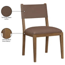  Meridian Avon Brown Vegan Leather Dining Side Chair IMAGE 9