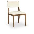  Meridian Avon Cream Vegan Leather Dining Side Chair IMAGE 1