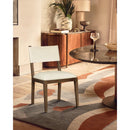  Meridian Avon Cream Vegan Leather Dining Side Chair IMAGE 2