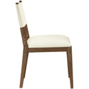  Meridian Avon Cream Vegan Leather Dining Side Chair IMAGE 4