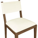  Meridian Avon Cream Vegan Leather Dining Side Chair IMAGE 6
