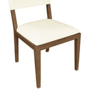  Meridian Avon Cream Vegan Leather Dining Side Chair IMAGE 7