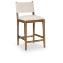  Meridian Avon Beige Vegan Leather Counter Stool IMAGE 1