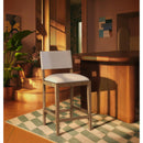  Meridian Avon Beige Vegan Leather Counter Stool IMAGE 2