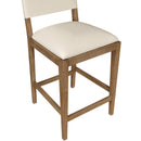  Meridian Avon Beige Vegan Leather Counter Stool IMAGE 7
