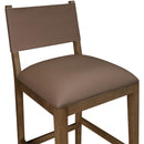  Meridian Avon Brown Vegan Leather Counter Stool IMAGE 5