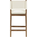  Meridian Avon Cream Vegan Leather Counter Stool IMAGE 5