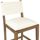  Meridian Avon Cream Vegan Leather Counter Stool IMAGE 6