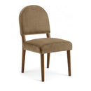  Meridian Varinelle Beige Velvet Performance Fabric Upholstered Dining Chair IMAGE 1