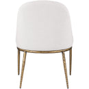  Meridian Ferro Cream Linen Textured Performance Fabric Upholstered Dining Side Chair IMAGE 5