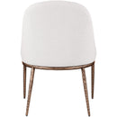  Meridian Ferro Cream Linen Textured Performance Fabric Upholstered Dining Side Chair IMAGE 5