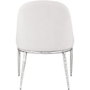  Meridian Ferro Cream Linen Textured Performance Fabric Upholstered Dining Side Chair IMAGE 5