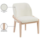  Meridian Navo Cream Vegan Leather Upholstered Dining Chair IMAGE 10