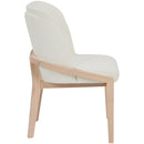  Meridian Navo Cream Vegan Leather Upholstered Dining Chair IMAGE 4