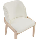  Meridian Navo Cream Vegan Leather Upholstered Dining Chair IMAGE 7