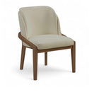  Meridian Navo Beige Vegan Leather Upholstered Dining Chair IMAGE 1