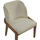  Meridian Navo Beige Vegan Leather Upholstered Dining Chair IMAGE 6