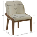  Meridian Navo Beige Vegan Leather Upholstered Dining Chair IMAGE 8