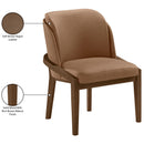  Meridian Navo Brown Vegan Leather Upholstered Dining Chair IMAGE 10